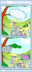 Size: 532x1182 | Tagged: safe, artist:accursedknight, derpy hooves, dinky hooves, pegasus, pony, g4, comic, female, mare