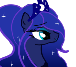 Size: 577x513 | Tagged: safe, artist:marytheechidna, princess luna, pony, g4, female, simple background, solo