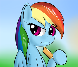 Size: 1400x1200 | Tagged: dead source, safe, artist:rolo, rainbow dash, pony, g4, eating, female, solo