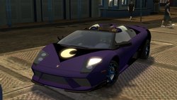 Size: 1280x720 | Tagged: safe, princess luna, human, g4, barely pony related, car, lamborghini, lamborghini murcielago, matte, midnight club, midnight club: la, ponycar, video game