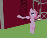 Size: 158x126 | Tagged: safe, pinkie pie, g4, animated, dancing, female, gif, gif for breezies, nightmare fuel, picture for breezies, pinkamena diane pie, second life, wat