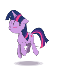 Size: 1474x1874 | Tagged: safe, artist:saturtron, twilight sparkle, pony, unicorn, g4, chest fluff, eyes closed, female, happy, simple background, smiling, solo, white background