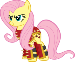 Size: 2601x2144 | Tagged: safe, artist:roadpony, fluttershy, pegasus, pony, g4, chaos, cutie marks of chaos, female, high res, khorne, mare, simple background, solo, transparent background, warhammer (game), warhammer 40k