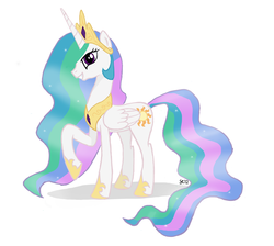 Size: 2000x1791 | Tagged: safe, artist:saturtron, princess celestia, pony, g4, female, solo