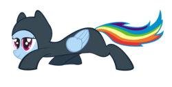 Size: 4041x2057 | Tagged: safe, artist:saturtron, rainbow dash, pegasus, pony, g4, simple background, solo, transparent background, vector