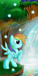 Size: 2000x4000 | Tagged: safe, artist:strangemoose, rainbow dash, pegasus, pony, g4, female, solo