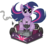 Size: 700x631 | Tagged: safe, artist:theartrix, twilight sparkle, pony, unicorn, g4, book, car, female, frown, go kart, go-kart, kart, mare, mario kart, ponykart, racer, racing, simple background, solo, that pony sure does love books, transparent background, unicorn twilight, windswept mane