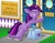 Size: 1650x1275 | Tagged: safe, artist:berrypawnch, twilight sparkle, pony, unicorn, g4, butt, cracks, door, dumb, female, filly, filly twilight sparkle, gritted teeth, parody, plot, princess celestia's school for gifted unicorns, pull, push, pushing, shivering, solo, struggling, sweat, the far side, too dumb to live, unicorn master race, unicorn twilight, younger