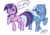 Size: 1204x853 | Tagged: safe, artist:probablyfakeblonde, trixie, twilight sparkle, pony, unicorn, g4, angry, dialogue, medal, raised hoof, signature, simple background, smug, transparent background, trixie is not amused, unamused