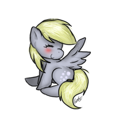 Size: 883x924 | Tagged: safe, artist:chiuuchiuu, derpy hooves, pegasus, pony, g4, female, mare, simple background, solo, transparent background