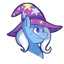 Size: 650x650 | Tagged: dead source, safe, artist:prettyproglottids, trixie, g4