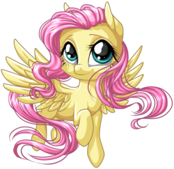 Size: 680x660 | Tagged: safe, artist:kittehkatbar, fluttershy, pony, g4, duo, simple background, transparent background