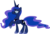 Size: 4499x3050 | Tagged: safe, artist:petalfluff, princess luna, alicorn, pony, g4, female, mare, raised hoof, simple background, solo, transparent background, vector