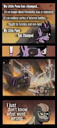 Size: 600x1341 | Tagged: safe, derpy hooves, twilight sparkle, pegasus, pony, snake, g4, comic, female, mare, metal gear, parody, raiden, solid sparkle