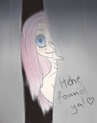 Size: 1453x1847 | Tagged: safe, fluttershy, human, g4, female, humanized, nudity, solo, yandere