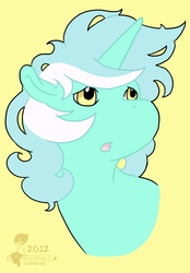 Size: 628x900 | Tagged: safe, artist:rottingroot, lyra heartstrings, pony, g4, female, hippo snout, solo