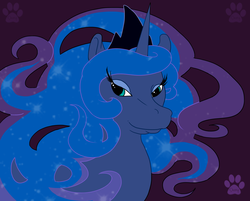 Size: 1235x992 | Tagged: safe, artist:rottingroot, princess luna, pony, g4, female, solo