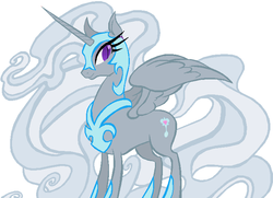 Size: 703x509 | Tagged: safe, nightmare moon, silver spoon, g4, recolor