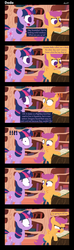 Size: 1544x5186 | Tagged: safe, artist:dtcx97, scootaloo, twilight sparkle, dodo, pegasus, pony, unicorn, g4, blank flank, colt, comic, cutie mark, female, foal, hooves, horn, implied sweetie belle, lineless, male, mare, open mouth, scootadodo, scootaloo can't fly, sitting, spread wings, standing, wings