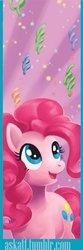 Size: 200x600 | Tagged: safe, artist:sugarsongart, pinkie pie, g4, bookmark