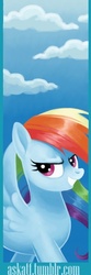 Size: 200x600 | Tagged: safe, artist:sugarsongart, rainbow dash, g4, bookmark