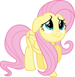 Size: 6300x6500 | Tagged: safe, artist:flizzick, fluttershy, pegasus, pony, g4, griffon the brush off, absurd resolution, female, simple background, solo, transparent background, vector