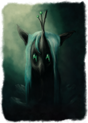 Size: 625x875 | Tagged: safe, artist:spectrum-of-light, queen chrysalis, changeling, changeling queen, g4, crown, female, jewelry, regalia