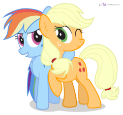 Size: 1125x1050 | Tagged: safe, artist:dm29, applejack, rainbow dash, g4, duo, simple background, transparent background