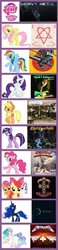 Size: 600x2600 | Tagged: safe, apple bloom, applejack, fluttershy, pinkie pie, princess celestia, princess luna, rainbow dash, rarity, scootaloo, sweetie belle, twilight sparkle, g4, comparison, cutie mark crusaders, mane six, meta, metal