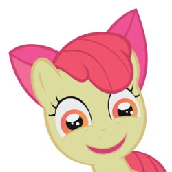 Size: 3335x3335 | Tagged: safe, artist:trollaner, apple bloom, g4, creepy, faic, high res, simple background, solo, transparent background, vector