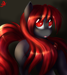 Size: 3000x3375 | Tagged: safe, artist:spittfireart, pony, earthbound, giygas, high res, ponified, rule 63, solo