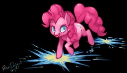 Size: 2088x1211 | Tagged: safe, artist:revadiehard, pinkie pie, earth pony, pony, g4, female, looking at you, mare, solo