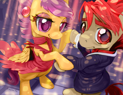 Size: 1000x773 | Tagged: safe, artist:hinoraito, scootaloo, g4, strider hiryu