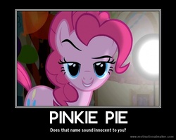 Size: 750x600 | Tagged: safe, edit, edited screencap, screencap, pinkie pie, earth pony, pony, g4, party of one, demotivational poster, female, meme, solo