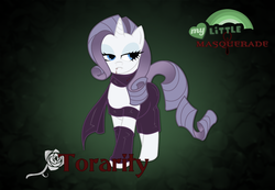 Size: 1280x888 | Tagged: safe, artist:rhanite, rarity, pony, vampire, g4, clothes, crossover, scarf, solo, vampire the masquerade, world of darkness