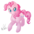 Size: 1000x1000 | Tagged: safe, artist:kiwi-heart, pinkie pie, earth pony, pony, g4, female, simple background, solo, transparent background