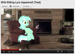 Size: 658x471 | Tagged: safe, lyra heartstrings, g4, meta, photo, sitting lyra, sitting meme, youtube