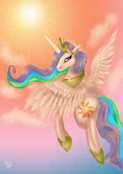 Size: 620x877 | Tagged: safe, artist:php154, princess celestia, pony, g4, female, solo