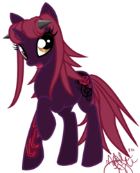 Size: 599x741 | Tagged: safe, artist:emeralddarkness, akiza izinski, ponified, simple background, transparent background, yu-gi-oh!, yu-gi-oh! 5d's