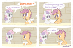 Size: 1530x1014 | Tagged: safe, artist:artsy-fartsie, scootaloo, sweetie belle, g4, comic