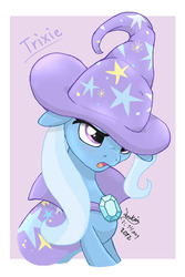 Size: 790x1180 | Tagged: safe, artist:joakaha, trixie, pony, unicorn, g4, bust, female, mare, solo