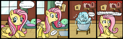 Size: 2000x647 | Tagged: safe, artist:freefraq, fluttershy, oc, goo, goo pony, original species, pegasus, pony, g4, comic