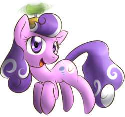 Size: 1031x960 | Tagged: safe, artist:dshou, screwball, earth pony, pony, g4, accessory, female, filly, hat, simple background, solo, transparent background