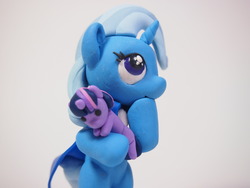 Size: 1280x960 | Tagged: safe, artist:dustysculptures, trixie, twilight sparkle, pony, g4, bipedal, filly, irl, photo, plushie, sculpture