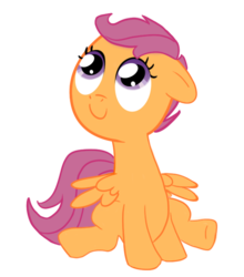 Size: 615x700 | Tagged: safe, artist:luridchronomancer, scootaloo, pony, g4, female, simple background, solo, transparent background