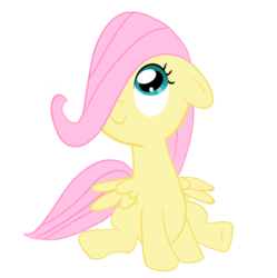 Size: 718x720 | Tagged: safe, artist:luridchronomancer, fluttershy, pony, g4, female, filly, solo, younger