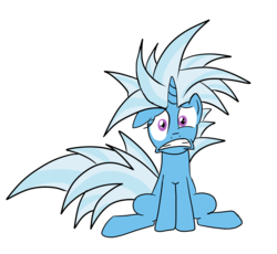 Size: 2500x2300 | Tagged: safe, artist:sethisto, trixie, pony, unicorn, g4, female, high res, messy mane, simple background, solo, spiky mane, transparent background