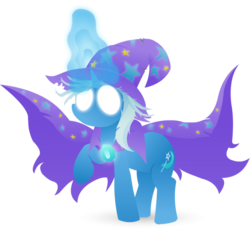 Size: 800x734 | Tagged: safe, artist:souporcat, trixie, pony, unicorn, g4, female, glowing eyes, glowing horn, horn, mare, raised hoof, simple background, solo, transparent background