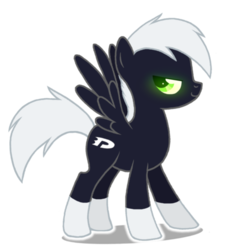 Size: 400x438 | Tagged: safe, artist:flausch-katzerl, danny phantom, ponified, simple background, solo, transparent background