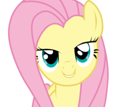 Size: 900x770 | Tagged: dead source, safe, artist:eruvon, artist:whifi, fluttershy, pony, g4, bedroom eyes, female, love face, mare, show accurate, simple background, solo, transparent background, vector